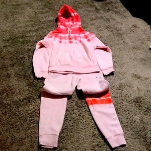 🔥Champion reverse weave🔥 (pink on pink) Sweatsuit (Sz.Small)  🎊Top and Bottom